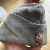 wo254 - c1971 dated NVA, Stasi & Grenztruppen career soldiers & officers overseas cap Schiffchen with pull down flaps - size 58 - marked NVA