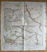 wd023 - original East German NVA Army tactical map - c1986 ZWICKAU EAST