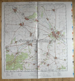 wd021 - original East German NVA Army tactical map - c1988 ASCHERSLEBEN