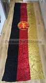 rp239 - HUGE East German state flag c1960s - Satin - 186" x 53 1/2"