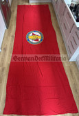 rp241 - HUGE East German SED communist party flag  with label - cotton - 162" x 64" - weighs 2kg