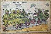 jm053 - c1945 French anti-German propaganda postcard