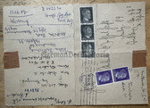 jm066 - c1943 envelope - various Adolf Hitler stamps