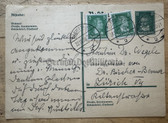 jm068 - c1928 German postcard - unusual postage stamps