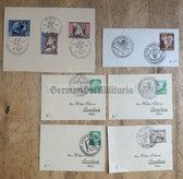 jm069 - WW2 era lot of special postage stamps and cancellations