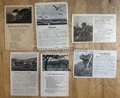 jm088 - lot of six German WW2 song postcard - often used for Feldpost