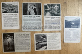 jm089 - lot of six German WW2 song postcard - often used for Feldpost
