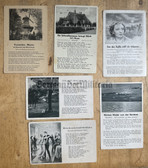 jm095 - lot of six German WW2 song postcard - often used for Feldpost
