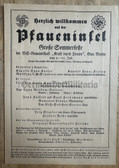 jm103 - KdF programme & menu - Sommer Fete - Pfaueninsel in Berlin - with orchestra from the 6th SS Standarte