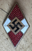 jm113 - HJ Hitlerjugend membership badge - RZM and maker marked M1/25
