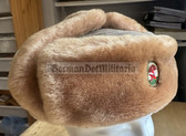 al001 - Communist Hungarian Army officer Ushanka winter hat - size 59