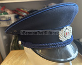 wo182 - TraPo Transportpolizei Transport Police Wachtmeister non-Officer ranks VP VoPo police visor hat - size 55