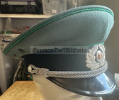 wo351 - original East German Volkspolizei Officer ranks VP VoPo BePo police visor hat - size 56
