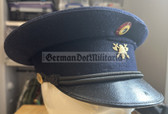 wo282 - c1950s Belgian Fire Service uniform visor hat