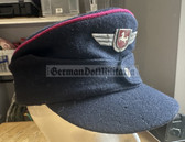 wo207 - c1950s/60s German Fire Service uniform visor hat - state of Niedersachsen