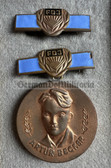 ac287 - c1960's Artur Becker enamel medal in Bronze - in box