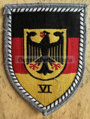 ac239 - West German Army unit uniform patch - Wehrbereichskommando VI - Command Military Area VI