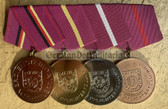 ac250 - 4 place parade medal bar for uniforms - ZV Zivilverteidigung Civil Defence