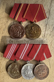 ac251 - 5 place parade medal bar for uniforms - KG Kampfgruppen Workers Militia