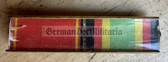 ac295 - 2 place paper medal ribbon bar - NVA or Stasi - senior NCO rank or junior Officer rank