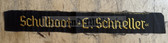 sd006 - GST SCHULBOOT E. SCHNELLER uniform cuffband - very scarce