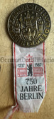 ac316 - c1987 East German 750th anniversary of the City of Berlin badge