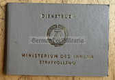 ac313 - East German Strafvollzug - Prison Service - Dienstbuch - Service ID book