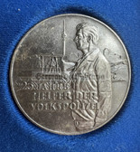 ac301 - Helfer der Volkspolizei VP VoPo Police - cased table medal