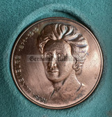 ac298 - Rosa Luxemburg communist personality - table medal in fitted case