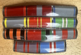 jm137 - Soviet WW2 Veteran ribbon bar - unusual late 1960s construction in plastic