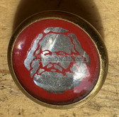 jm147 - 2 - East German Karl Marx portrait badge