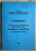 wb018 - c1988 NVA  DV Dienstvorschrift regulations - NATO & French Forces structure & equipment - Army Korps to Division