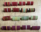 bc008 - lot of East German medal ribbons - bargain corner