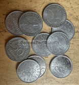 ac352 - lot of German Weimar Republic 200 Mark & 50 Pfennig coins