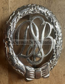 ac337 - c1960s full size West German DSB sports badge in silver