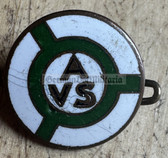 ac354 - pre-1945 Berlin angling club enamel member badge - Angelsportverein Saatwinkel AVS