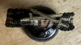 ac538 - original German WW1 medal ribbon buttonhole device - Iron Cross & Hindenburg Cross with Swords