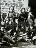 ac361 - female Reichsarbeitsdienst RADwJ girls cleaning shoes photo