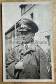ac368 - young boy in Luftwaffe uniform and visor hat