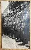 ac381 - group of Wehrmacht officers with awards standing to attention