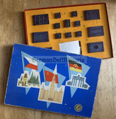 oo028 - East German toy ink stamp set in box - flags of the Socialist States
