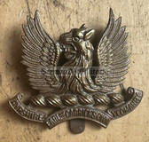 mp012 - original British Army cap badge - Ayrshire Yeomanry ( Earl Of Carricks Own ) Scotland - made by JR Gaunt of London