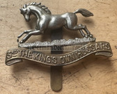 mp013 - original British Army cap badge - 3rd Kings Own Hussars Regiment (King’s)