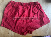wo335 - NVA & Grenztruppen red PE shorts - NVA marked - size 3