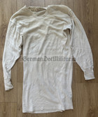 wo348 - NVA & Grenztruppen issue white long sleeve vest underwear - NVA marked - size 6