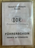 ac410 - c1986 East German driving licence and additional driving permit - woman from Berlin