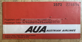 ac405 - Austrian Airlines - c1964 flight ticket & luggage tags - Vienna to Berlin