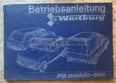 ac399 - c1986 IFA Wartburg 353 car user manual - illustrated - East German car