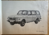 ac400 - c1980 IFA Wartburg 353 car user manual - illustrated - East German car