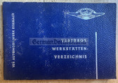 ac401 - c1961 IFA Wartburg & F9 register of mechanics in the DDR - East German car